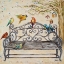 Picture of BIRDS ON THE BENCH