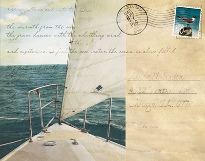 Picture of VOYAGE POSTCARD I