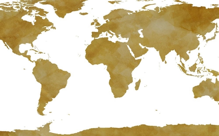 Picture of WORLD MAP COLLECTION GOLD
