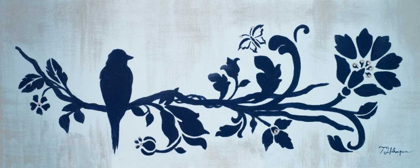 Picture of BLUE FLORAL AND BIRD II