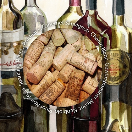 Picture of BANDG BOTTLES WITH CORKS I