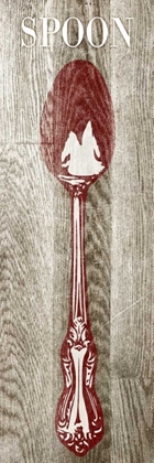 Picture of FORK AND SPOON ON WOOD II