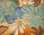 Picture of GOLD AND AQUA LEAVES I