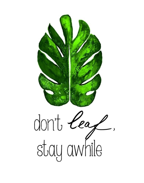 Picture of DONT LEAF, STAY AWHILE