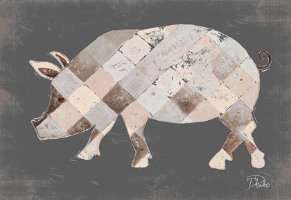 Picture of RUSTIC PLAID PIG