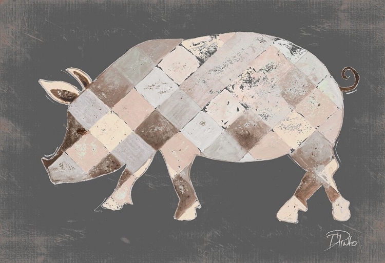 Picture of RUSTIC PLAID PIG