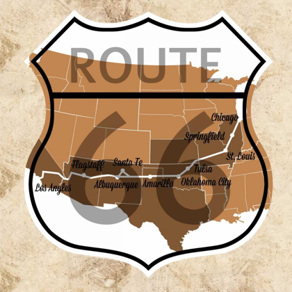Picture of ROUTE 66 MAP