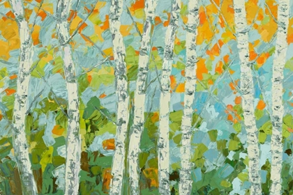 Picture of AUTUMN DANCING BIRCH TREE I