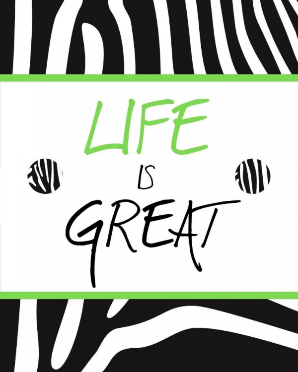 Picture of GREEN ZEBRA SAYINGS II