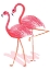 Picture of FLAMINGO WALK WATERCOLOR II