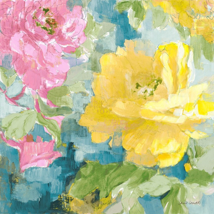 Picture of MODERN YELLOW PEONIES I