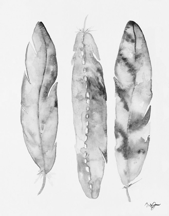 Picture of THREE FEATHERS BLACK AND WHITE