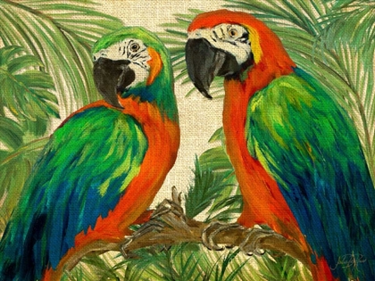 Picture of ISLAND BIRDS ON BURLAP