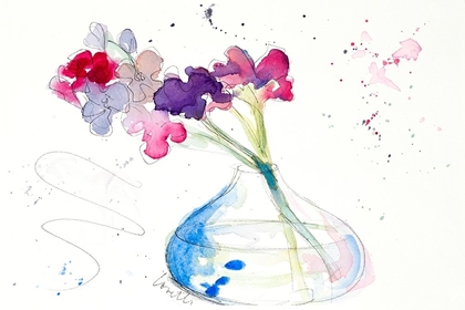 Picture of COLORFUL FLOWERS IN CLEAR VASE II