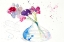 Picture of COLORFUL FLOWERS IN CLEAR VASE II