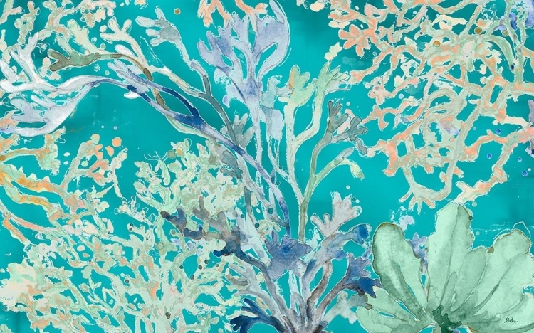 Picture of UNDER THE SEA PLANTS BLUE