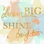 Picture of DREAM BIG AND WORK HARD WATERCOLOR I