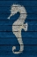 Picture of ANTIQUE SEAHORSE ON BLUE II