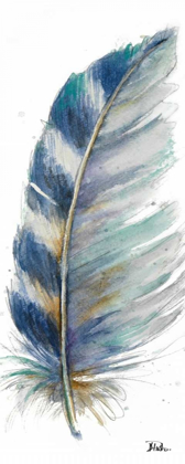Picture of WATERCOLOR FEATHER WHITE V