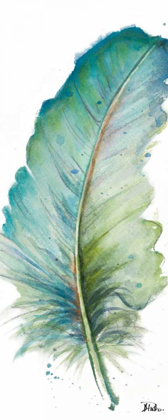 Picture of WATERCOLOR FEATHER WHITE IV