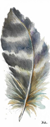 Picture of WATERCOLOR FEATHER WHITE VI