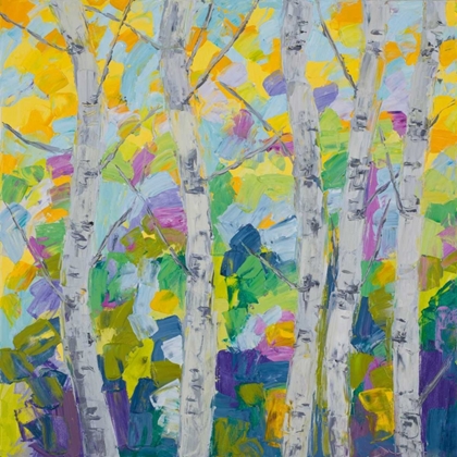 Picture of DANCING BIRCH TREE I
