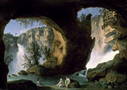 Picture of ITALIAN LANDSCAPE WITH BATHERS