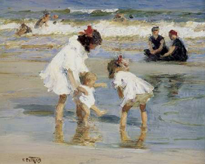 Picture of CHILDREN PLAYING AT THE SEASHORE