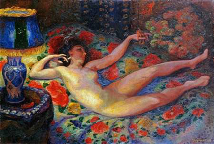 Picture of NUDE WITH A BLUE LAMP