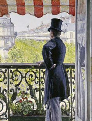 Picture of MAN ON A BALCONY, BOULEVARD HAUSSMANN
