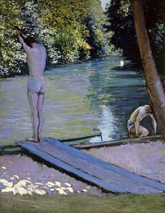 Picture of BATHER ABOUT TO PLUNGE INTO THE RIVER LYRRES