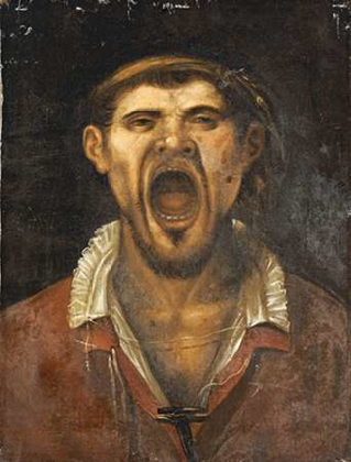 Picture of A PEASANT MAN, HEAD AND SHOULDERS, SHOUTING