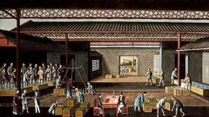 Picture of VARIOUS STAGES IN THE MANUFACTURE AND SELLING OF TEA