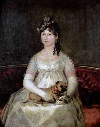 Picture of PORTRAIT OF DONA FRANCISCA VICENTA CHOLLET Y CABALLERO