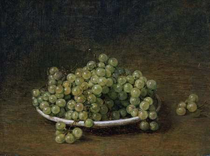 Picture of WHITE GRAPES ON A PLATE