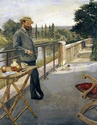 Picture of AN ELEGANT MAN ON A TERRACE