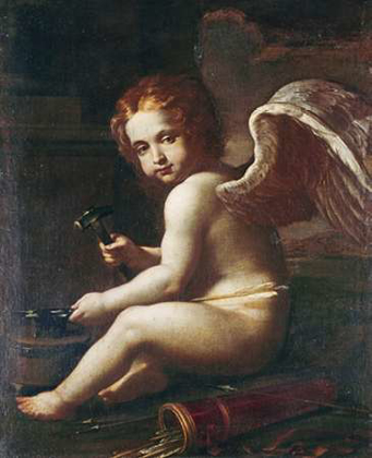 Picture of CUPID SHARPENING HIS ARROWS