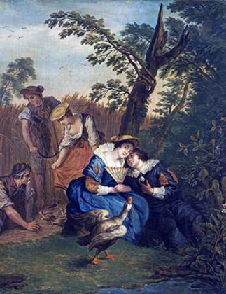 Picture of A COURTING COUPLE BENEATH A TREE
