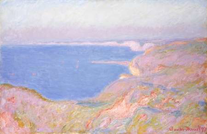 Picture of ON THE CLIFFS NEAR DIEPPE, SUNSET