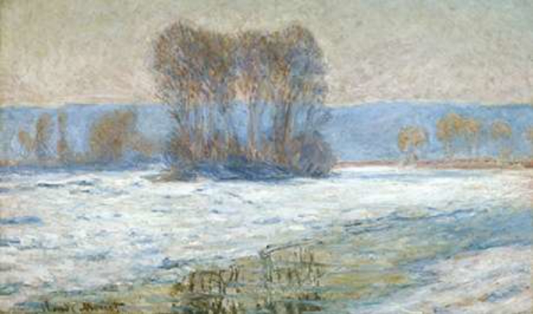 Picture of THE SEINE AT BENNECOURT, WINTER