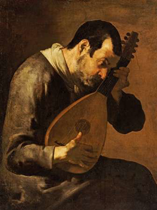 Picture of THE SENSE OF HEARING; A MAN PLAYING A MANDOLIN
