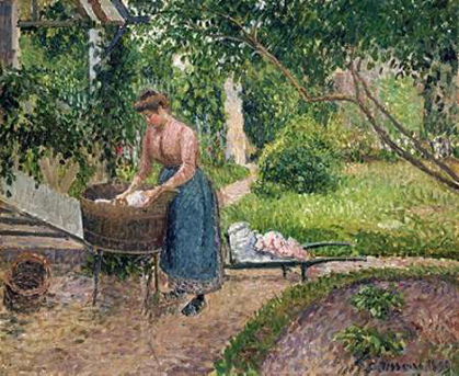 Picture of WASHERWOMAN AT ERAGNY