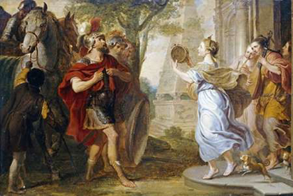 Picture of JEPHTHAH GREETED BY HIS DAUGHTER