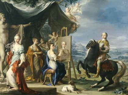 Picture of EQUESTRIAN PORTRAIT OF A NOBLEMAN