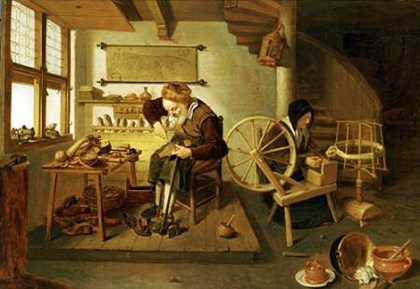 Picture of THE INTERIOR OF A COBBLERS SHOP