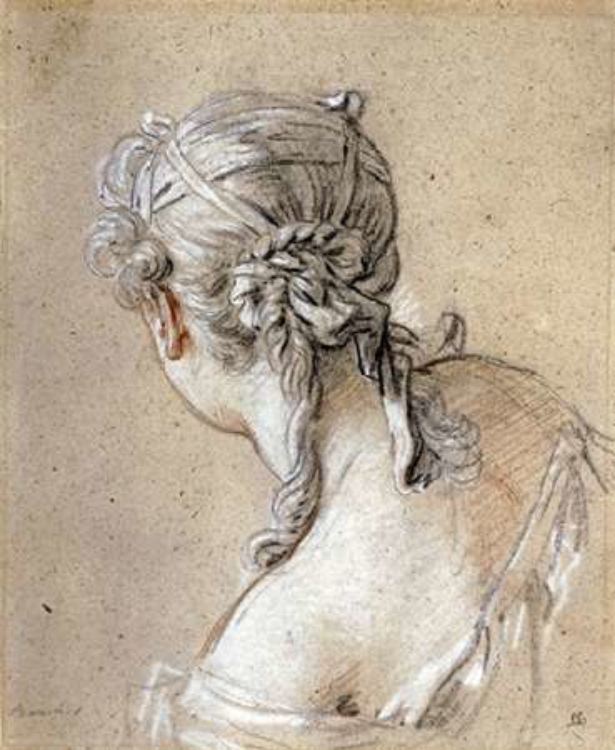 Picture of HEAD OF A WOMAN SEEN FROM BEHIND