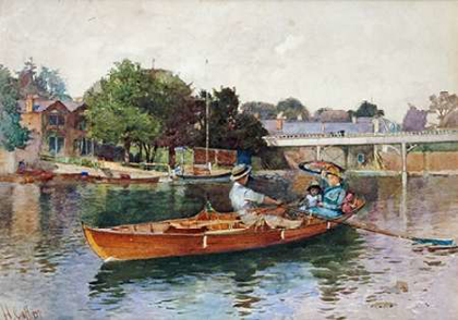 Picture of A BOATING PARTY ON THE THAMES AT COOKHAM