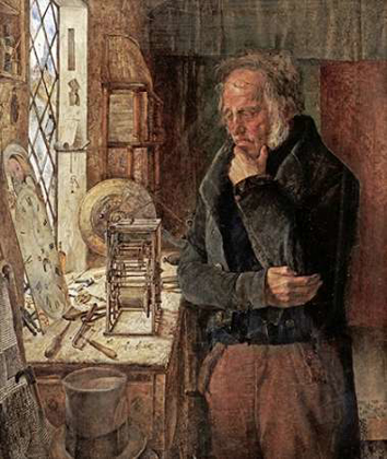 Picture of OUR VILLAGE CLOCKMAKER SOLVING A PROBLEM