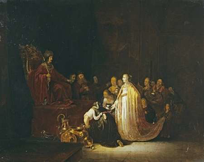 Picture of THE QUEEN OF SHEBA BEFORE KING SOLOMON