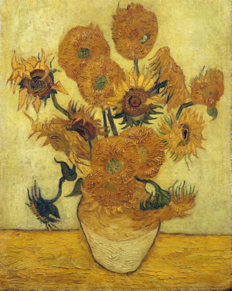 Picture of VASE WITH FIFTEEN SUNFLOWERS, 1889